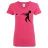 Women’s Glitter V-Neck T-Shirt Thumbnail