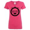Women’s Glitter V-Neck T-Shirt Thumbnail