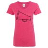 Women’s Glitter V-Neck T-Shirt Thumbnail