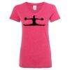 Women’s Glitter V-Neck T-Shirt Thumbnail