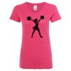 Women’s Glitter V-Neck T-Shirt Thumbnail