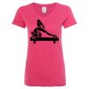 Women’s Glitter V-Neck T-Shirt Thumbnail