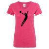 Women’s Glitter V-Neck T-Shirt Thumbnail