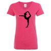 Women’s Glitter V-Neck T-Shirt Thumbnail