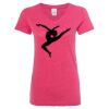 Women’s Glitter V-Neck T-Shirt Thumbnail