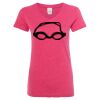 Women’s Glitter V-Neck T-Shirt Thumbnail