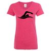 Women’s Glitter V-Neck T-Shirt Thumbnail