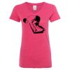 Women’s Glitter V-Neck T-Shirt Thumbnail