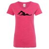 Women’s Glitter V-Neck T-Shirt Thumbnail