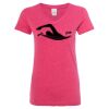 Women’s Glitter V-Neck T-Shirt Thumbnail
