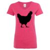 Women’s Glitter V-Neck T-Shirt Thumbnail