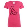 Women’s Glitter V-Neck T-Shirt Thumbnail