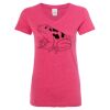 Women’s Glitter V-Neck T-Shirt Thumbnail