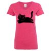 Women’s Glitter V-Neck T-Shirt Thumbnail