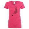 Women’s Glitter V-Neck T-Shirt Thumbnail