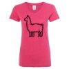 Women’s Glitter V-Neck T-Shirt Thumbnail