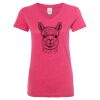 Women’s Glitter V-Neck T-Shirt Thumbnail
