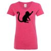 Women’s Glitter V-Neck T-Shirt Thumbnail
