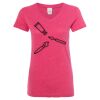 Women’s Glitter V-Neck T-Shirt Thumbnail
