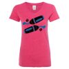 Women’s Glitter V-Neck T-Shirt Thumbnail
