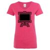 Women’s Glitter V-Neck T-Shirt Thumbnail