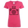 Women’s Glitter V-Neck T-Shirt Thumbnail
