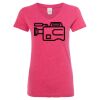 Women’s Glitter V-Neck T-Shirt Thumbnail