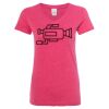 Women’s Glitter V-Neck T-Shirt Thumbnail