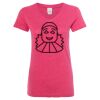 Women’s Glitter V-Neck T-Shirt Thumbnail