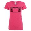 Women’s Glitter V-Neck T-Shirt Thumbnail