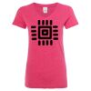 Women’s Glitter V-Neck T-Shirt Thumbnail