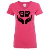 Women’s Glitter V-Neck T-Shirt Thumbnail