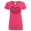 Women’s Glitter V-Neck T-Shirt Thumbnail