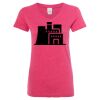Women’s Glitter V-Neck T-Shirt Thumbnail