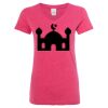 Women’s Glitter V-Neck T-Shirt Thumbnail