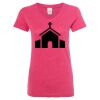 Women’s Glitter V-Neck T-Shirt Thumbnail