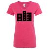 Women’s Glitter V-Neck T-Shirt Thumbnail