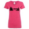 Women’s Glitter V-Neck T-Shirt Thumbnail