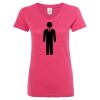 Women’s Glitter V-Neck T-Shirt Thumbnail