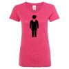 Women’s Glitter V-Neck T-Shirt Thumbnail