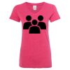 Women’s Glitter V-Neck T-Shirt Thumbnail