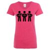 Women’s Glitter V-Neck T-Shirt Thumbnail