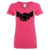 Women’s Glitter V-Neck T-Shirt Thumbnail