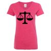 Women’s Glitter V-Neck T-Shirt Thumbnail