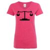 Women’s Glitter V-Neck T-Shirt Thumbnail