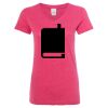 Women’s Glitter V-Neck T-Shirt Thumbnail