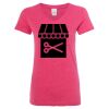 Women’s Glitter V-Neck T-Shirt Thumbnail