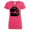 Women’s Glitter V-Neck T-Shirt Thumbnail