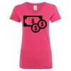 Women’s Glitter V-Neck T-Shirt Thumbnail