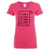 Women’s Glitter V-Neck T-Shirt Thumbnail